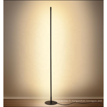 Lampadaire led élégant minimaliste moderne lampadaire led lampadaire d&#39;angle